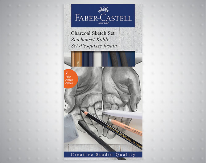 Ðèñóâàòåëåí êîìïëåêò ñ âúãëåíè 7 ÷àñòè - 114002 Faber-Castell
