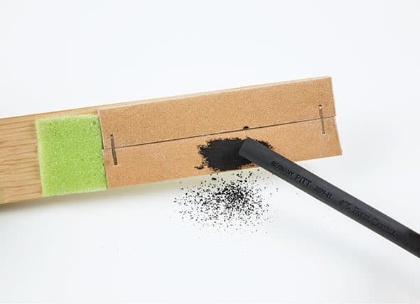 Îñòðèëêà - äúðâåíî áëîê÷å øêóðêà Faber-Castell